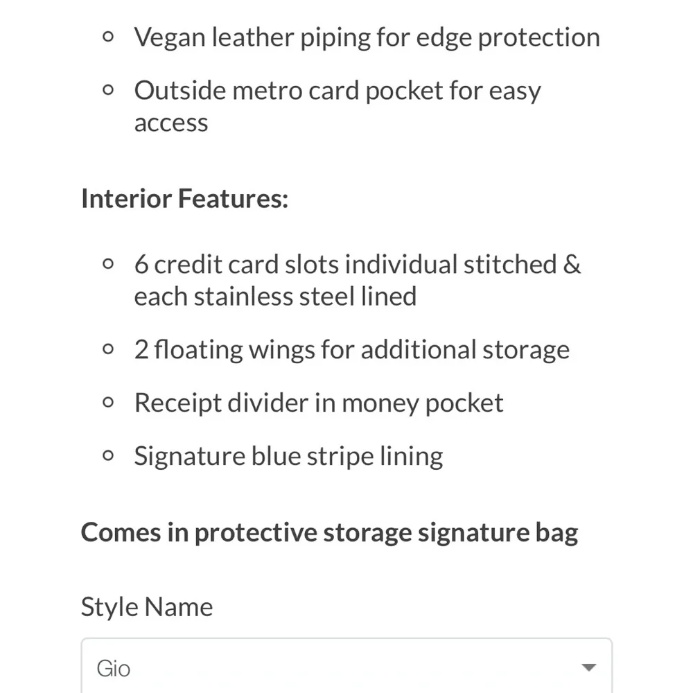 Luca Chiara GIO - NAVY VEGAN LEATHER/NYLON RFID BILLFOLD WALLET